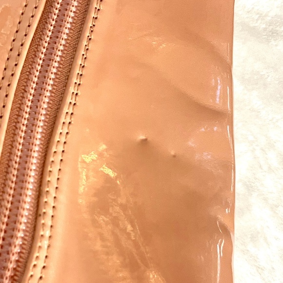 Qupid Blush Pink Patent Leather High Heel Stiletto Pointy Toe Ankle Boot  sz 7 - Picture 14 of 15